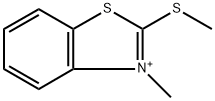 2-(Methylthio)-3-methylbenzothiazole-3-ium Struktur