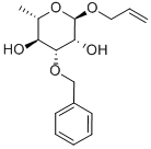 Allyl 3-O-benzyl-a-L-rhamnopyranoside Struktur