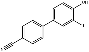 4'-HYDROXY-3'-IODO-BIPHENYL-4-CARBONITRILE Struktur