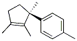 1-Methyl-4-[(S)-1,2,3-trimethyl-2-cyclopenten-1-yl]benzene Struktur