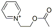 N-(beta-acetoxyethyl)pyridinium Struktur