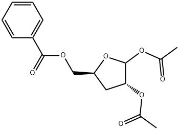 5-O-苯甲酰基-1,2-二-O-乙?；?3-脫氧-D-呋喃核糖, 4613-71-2, 結(jié)構(gòu)式