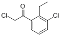 Ethanone, 2-chloro-1-(3-chloro-2-ethylphenyl)- (9CI) Struktur