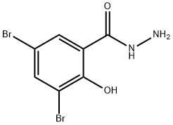 3,5-DIBROMO SALICYL HYDRAZIDE Struktur