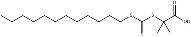 2-(DODECYLSULFANYLTHIOCARBONYLSULFANYL)-2-METHYLPROPIONIC ACID Struktur