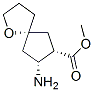 1-Oxaspiro[4.4]nonane-7-carboxylicacid,8-amino-,methylester,(5R,7S,8R)- Struktur