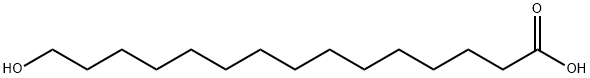 15-HYDROXYPENTADECANOIC ACID Struktur