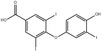 4-(4'-HYDROXY-3'-IODOPHENOXY)-3,5-DIIODO-BENZOIC ACID Struktur