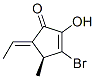 2-Cyclopenten-1-one, 3-bromo-5-ethylidene-2-hydroxy-4-methyl-, (4S,5E)- (9CI) Struktur