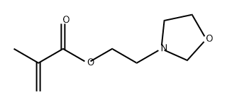 2-(3-oxazolidinyl)ethyl methacrylate Struktur