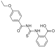 2-[[[(4-ETHOXYBENZOYL)AMINO]THIOXOMETHYL]AMINO]-BENZOIC ACID Struktur