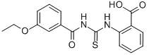 2-[[[(3-ETHOXYBENZOYL)AMINO]THIOXOMETHYL]AMINO]-BENZOIC ACID Struktur