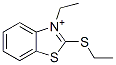 2-(Ethylthio)-3-ethylbenzothiazole-3-ium Struktur