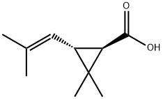 TRANS-(+)-CHRYSANTHEMIC ACID Struktur