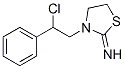 3-(2-CHLORO-2-PHENYLETHYL)-2-THIAZOLIDINIMINE Struktur