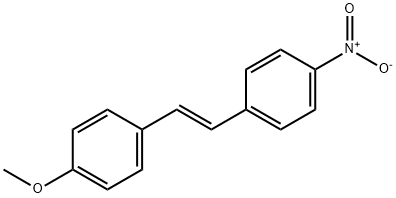 (E)-4-Nitro-4'-methoxystilbene Struktur