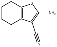 2-氨基-3-腈基-4,5,6,7--四氫苯并[B]噻吩 結構式