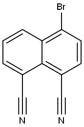 1,8-Naphthalenedicarbonitrile, 4-broMo- Struktur