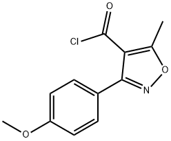 3-(4-METHOXYPHENYL)-5-METHYL-4-ISOXAZOLECARBONYL CHLORIDE Struktur