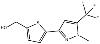 [5-[1-METHYL-5-(TRIFLUOROMETHYL)-1H-PYRAZOL-3-YL]-2-THIENYL]METHANOL Struktur