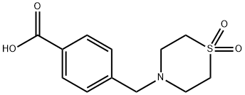 4-[(1,1-DIOXO-1LAMBDA6,4-THIAZINAN-4-YL)METHYL]BENZOIC ACID Struktur