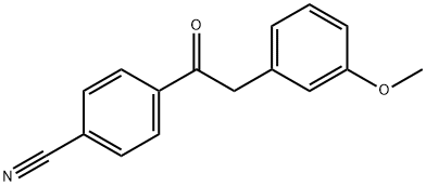 4'-CYANO-2-(3-METHOXYPHENYL)ACETOPHENONE Struktur