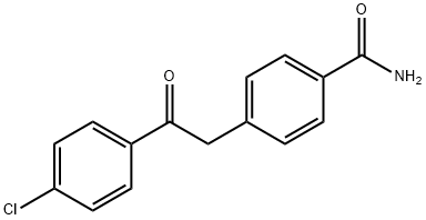 4-[2-(4-CHLOROPHENYL)-2-OXOETHYL]BENZAMIDE Struktur