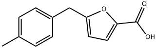 5-(4-Methylbenzyl)-2-furoic acid Struktur