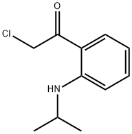 Ethanone, 2-chloro-1-[2-[(1-methylethyl)amino]phenyl]- (9CI) Struktur