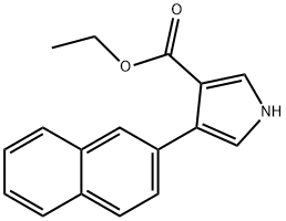 4-(2-NAPHTHALENYL)-1H-PYRROLE-3-CARBOXYLIC ACID ETHYL ESTER Struktur