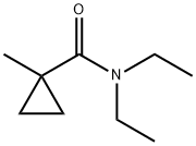 Cyclopropanecarboxamide, N,N-diethyl-1-methyl- (9CI) Struktur