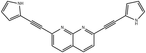 2,7-BIS-(1H-PYRROL-2-YL)ETHYNYL-1,8-NAPHTHRIDINE Struktur