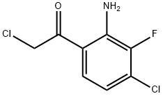 Ethanone,  1-(2-amino-4-chloro-3-fluorophenyl)-2-chloro- Struktur