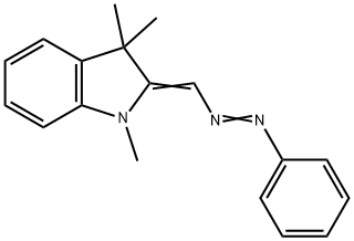 1,3,3-trimethyl-2-[(phenylazo)methylene]indoline  Struktur