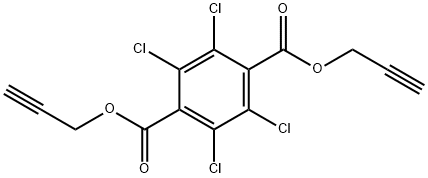 diprop-2-ynyl 2,3,5,6-tetrachlorobenzene-1,4-dicarboxylate Struktur