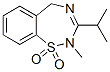 2,5-Dihydro-3-isopropyl-2-methyl-1,2,4-benzothiadiazepine 1,1-dioxide Struktur