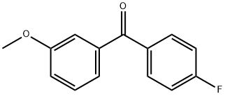 4-FLUORO-3'-METHOXYBENZOPHENONE Struktur