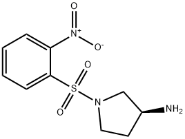 (S)-1-(2-NITRO-BENZENESULFONYL)-PYRROLIDIN-3-YLAMINE Struktur