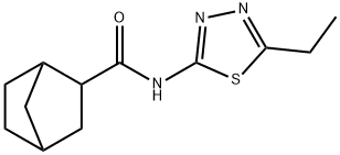 Bicyclo[2.2.1]heptane-2-carboxamide, N-(5-ethyl-1,3,4-thiadiazol-2-yl)- (9CI) Struktur