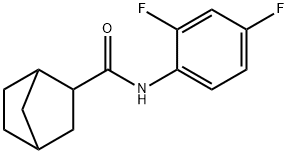 Bicyclo[2.2.1]heptane-2-carboxamide, N-(2,4-difluorophenyl)- (9CI) Struktur