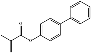 2-METHYL-ACRYLIC ACID BIPHENYL-4-YL ESTER Struktur