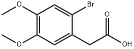 2-BROMO-4,5-DIMETHOXYPHENYLACETIC ACID Struktur