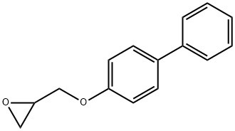 2-((1,1’-biphenyl-4-yloxy)methyl)-oxiran Struktur