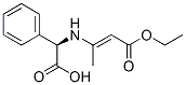 (R)-[(3-ethoxy-1-methyl-3-oxoprop-1-enyl)amino]phenylacetic acid Struktur