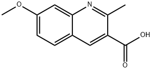 7-METHOXY-2-METHYLQUINOLINE-3-CARBOXYLIC ACID Struktur