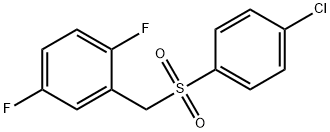 2-((4-chlorophenylsulfonyl)methyl)-1,4-difluorobenzene Struktur