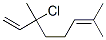 3-chloro-3,7-dimethylocta-1,6-diene Struktur