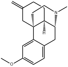 3-Methoxy-17-methyl-6-methylenemorphinan Struktur