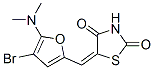 2,4-Thiazolidinedione,  5-[[4-bromo-5-(dimethylamino)-2-furanyl]methylene]- Struktur