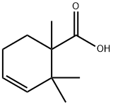 1,2,2-Trimethyl-3-cyclohexene-1-carboxylic acid Struktur